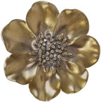 S-MANTIS Vintage Wall Sculpture,Antique Pediment,Hallway Wall Art,Hand Painted Flower Wall Decoration Accent Artworks for Indoor Kitchen Bedroom Living Room Office Outdoor Garden Patio (Bronze) by S-MANTIS