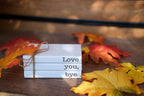 Cute Love You Bye Mini Wooden Faux Books, Express Love and Warm Family Sign for Office Front Door Bathroom Hallway Entryway Shelf Table Corner Decoration - Image 4
