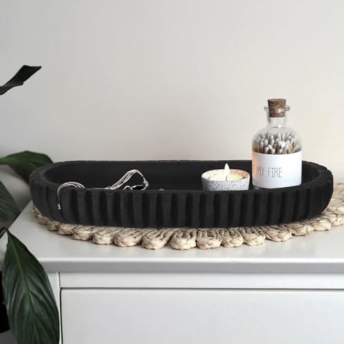 Oakrain Wooden Decorative Bowl for Home Decor, 16" Rustic Dough Bowl - Image 6