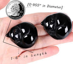 QINJIEJIE Black Obsidian Cat Decor Crystals and Healing Stones Figurine - Image 4