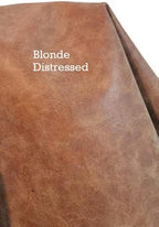 NAT Leathers | Blonde Light Tan Distressed Faux Leather material PU Sheet by NATLeathers
