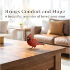 Distinctive Designs 4.125"" Red Cardinal Figurine - Cardinal Decor for Memorial Home Decor - Bereavement Gift, Red, Black, Orange - Image 2