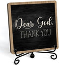 Modern Farmhouse Decor, Home Decor For Living Room, Boho Chic Aesthetic Shelf Decorations, Christian Dear God Sign, Farm House Entryway Tv Stand Fireplace Coffee Table Decoration (01) by JUSITAKEET