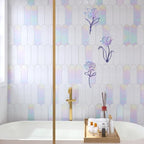 Oubasa Metal Flowers Wall Arts Decor for Bathroom, 6x10 Inches Set of 3 - Image 4