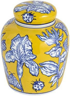 Creative Co-Op Decorative Small Ceramic Ginger Jar with Lid, Yellow by Unknown