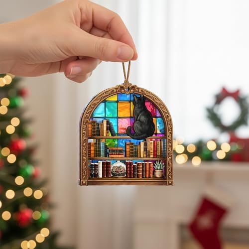 Book Lovers Gifts Book Ornament, Teacher Gifts for Women, Librarian, Reader - Image 2