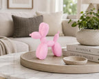 4 Inch Matte Pink Balloon Dog Sculpture - Image 4