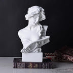 11.8" H Greek Mythology Bust Statue Decor,Artemis Statues Roman Goddess Figurines,Used for Sketch Practice Aesthetics Statues and Sculptures and Indoor Filling Space for Living Room, Bedroom (White) - Image 5