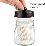 Amolliar Glass Mason Jar Bathroom Accessories Set 4 Pcs (Bronze) - Image 4