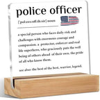 Police Officer Gifts Acrylic Sign, Appreciation Gift for Police Officers by Unknown