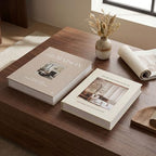 Decorative Fake Books for Home Decor – Set of 2 Linen Faux Book Storage Boxes with Hidden Storage to Reduce Visible Clutter, Coffee Table & Bookshelf Decor for Living Room Styling - Image 7