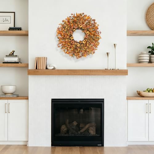 Ghrdopy 24 Inch Fall Wreath Front Door, Artificial Daisy Decor - Image 5