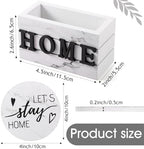 Queekay House Warming Gifts New Home Farmhouse Coasters Set of 6, Ivory - Image 2
