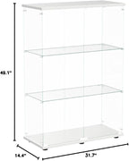 Beauty4U 2-Door Glass Display Cabinet, Collection Display, Quick Installation - Image 2