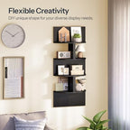 HOOBRO Corner Shelf Wall-Mounted, Set of 2 Floating Corner Shelves for Wall - Image 5