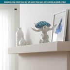 Aqua Sea Turtle Sculpture Coastal Nautical Tabletop Decor, 8.5 x 7 x 4 Inches Beach House Figurine Room Accent with Coral Reef Base - Image 3