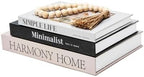 TwoDays Beautiful Coffee Table Faux Books, Neutral Fashion Decorative Books for Home Bookshelf, Modern Room Decor Aesthetic, Fake Book Storage Boxes for Decoration (Set of 3) by TwoDays