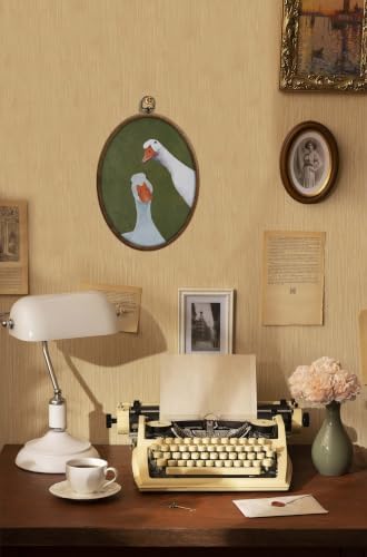 Vintage Whimsical Green Goose Art, Cottage Core Oval Wall Decor, Waterproof - Image 5