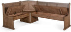 Pemberly Row 75" x 56" Farmhouse Wood Breakfast Nook Set - Image 4