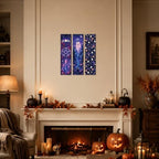 Retro Halloween Decor, 3 Pcs Halloween Hanging Signs, Wooden Wall Art Decor - Image 4