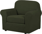 H.VERSAILTEX 2 Piece Couch Cover Stretch Stylish Chair Cover Furniture by HVERSAILTEX
