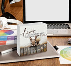 Squirrel Sign - Squirrel Gifts For Women, Live Like Someone Left The Gate Open Wooden Box Signs, Farmhouse Wood Decoration Home Decor For Desk Table Shelf 8x8 Inch Decorative Signs & Plaques - Image 5