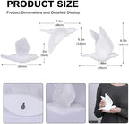 suruim 3D Birds Wall Decor Set of 3 Resin Wall Sculpture (White) - Image 3