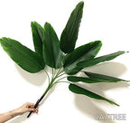 Artificial Bird of Paradise Plant, Faux Palm Plants with Real Touch Leaves Fake Banana Tree Plastic Stems for Home Room Greenery Decor Office Indoor Outdoor Garden Wedding Party DIY Decorations 2 Pack - Image 5