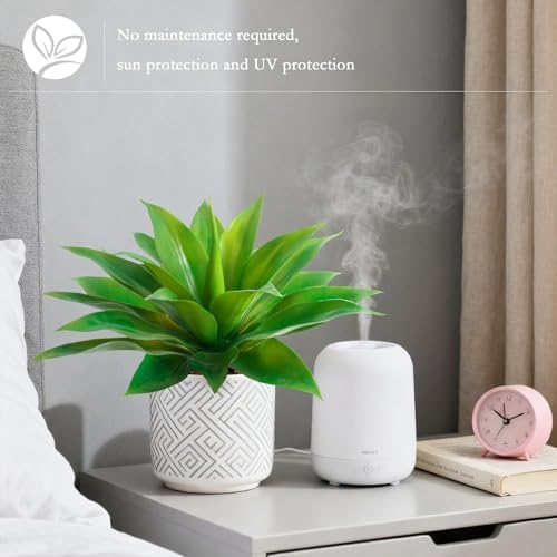 Artificial Agave Plant, Green, 17.8", 1Pcs - Image 5
