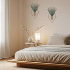 Jexine 2 Pcs Hanging Artificial Planters Wall Decor, Antique, Eucalyptus - Image 6