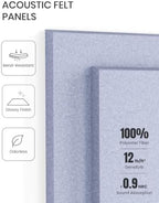 Fluxynara Felt Bulletin Board & Cork Board Alternative 36'' x 24'' - 6 Pack - Image 5