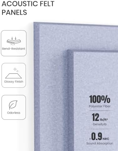 Fluxynara Felt Bulletin Board & Cork Board Alternative 36'' x 24'' - 6 Pack - Image 5