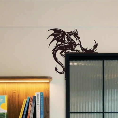CUTHOLLOW Dragon Door Topper Sign Metal Wall Art Decor - Image 5