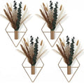 Jexine 4 Pcs Hanging Artificial Planters Wall Decor, Antique Copper, Pampas by Jexine