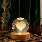 Heart Love Crystal Ball, 2.4 inch Valentines Day Gifts for Girlfriend, Wife - Image 4