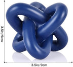 Blue Knot Sculpture, Three Knot Sculptures, Blue Home Decor Accents, Knot Sculptures for Rustic-Style Coffee Tables, Living Room Dining Tables, Entrance Hall Shelves, and Small Decorations. - Image 6