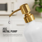 MOMEEMO Bathroom Soap Dispenser Set, White - Image 4