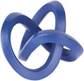 Navy Blue Knot Decor for Coffee Table Book,Chain Link Decor for Bookshelf Entry Table TV Stand,Knot Sculpture for Home Living Room,Accent Decoracions para sala,adornos para sala Modernos by GAOSHENG