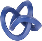 Navy Blue Knot Decor for Coffee Table Book,Chain Link Decor for Bookshelf Entry Table TV Stand,Knot Sculpture for Home Living Room,Accent Decoracions para sala,adornos para sala Modernos by GAOSHENG