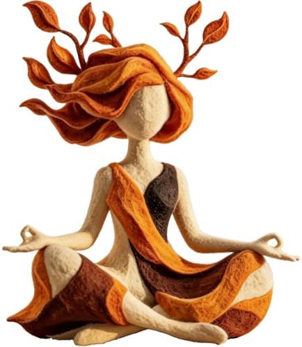 Serenity Growth Meditation Figurine – Abstract Resin Yoga Sculpture for Mindfulness & Inner Peace, Aesthetic Home Decor Statue for Living Room, Bedroom, Desk, Relaxation Gift by Unknown