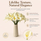 Mandy's 20pcs Cream Calla Lily Artificial Flowers - Image 2