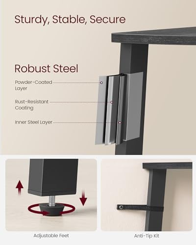 VASAGLE 4-Tier Corner Shelf Stand, Modern Ladder Shelf - Image 5