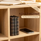 Decorative Books Coffee Table Books Decor - Resin Retro Classical Fake Decorative Books Set of 3 for Living Room, Office, Mantle Shelves Decor 4.2 * 2.7 * 6.2 Inch Guichifun - Image 6