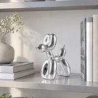 Silver Balloon Dog Decor - Animal, Shelf, Preppy Room, Cute Statue, Modern Sculpture, Gold Decorations, Small Figurines - Image 6