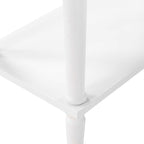 HomeStock Asian Allure Chairside Table, Compact & Stylish, Space-Saving Design - Image 4