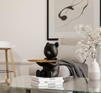 Key Bowl & Decorative Bowl for Entryway Table, Bear Key Holder & Catch All Tray, Decorative Dish for Keys, Jewelry & Candy, Cute Housewarming Gift, Apartment Home Decor (Matte Black) - Image 5