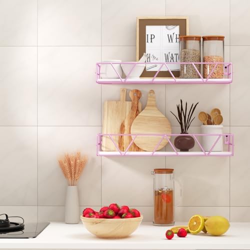 Floating Shelves Set of 3, Wood Wall Shelf, Farmhouse Shelf for Bedroom - Image 4