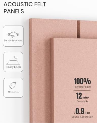 Fluxynara Felt Bulletin Board & Cork Board Alternative 36'' x 24'' - 6 Pack - Image 5