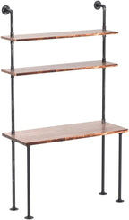 Industrial Style Office Decor, Computer Desk 47.2"×20"×79" - Image 4