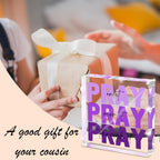 Christian for Women Office Desk Accessories, Inspirational Acrylic Sign 4x4 - Image 5